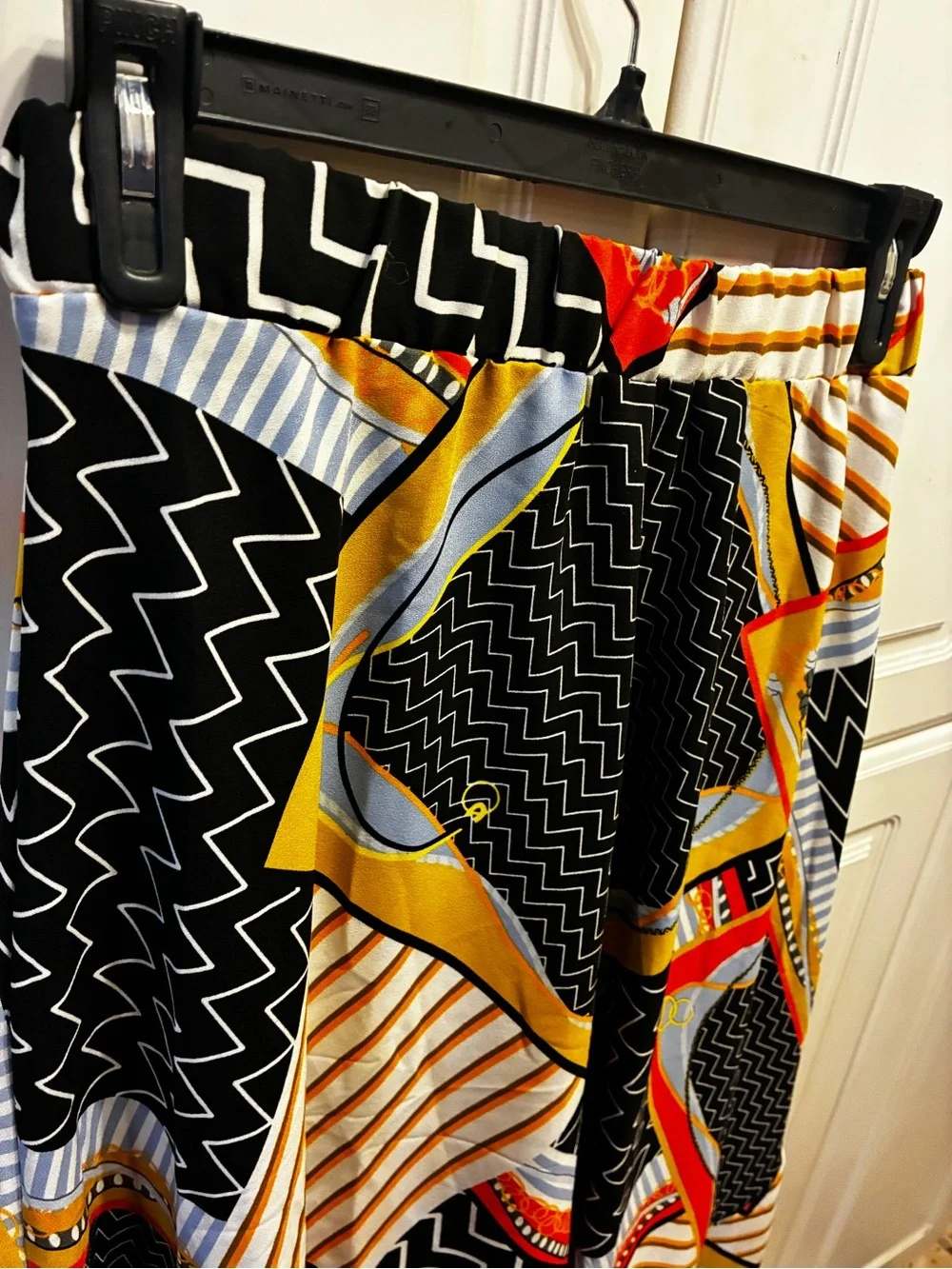 Marcel New York (by Andrew Marc) Handkerchief Hem Scarf Print Skirt, Size: S